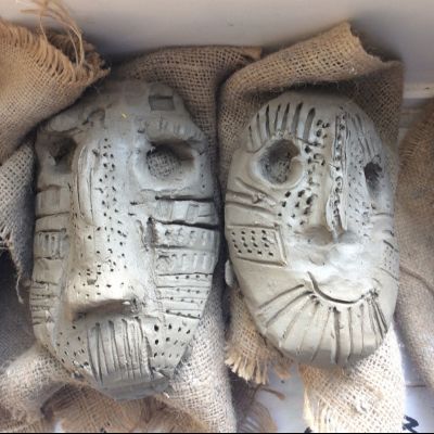 Y4ClaysculpturesinspiredbyTheSaxonsSuttonHoo13)