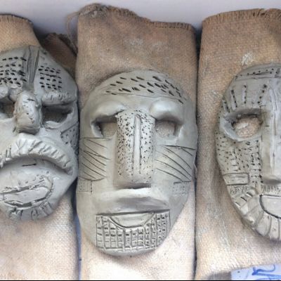 Y4ClaysculpturesinspiredbyTheSaxonsSuttonHoo2)