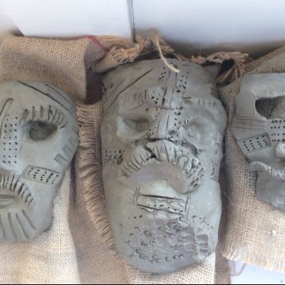 Y4ClaysculpturesinspiredbyTheSaxonsSuttonHoo4)